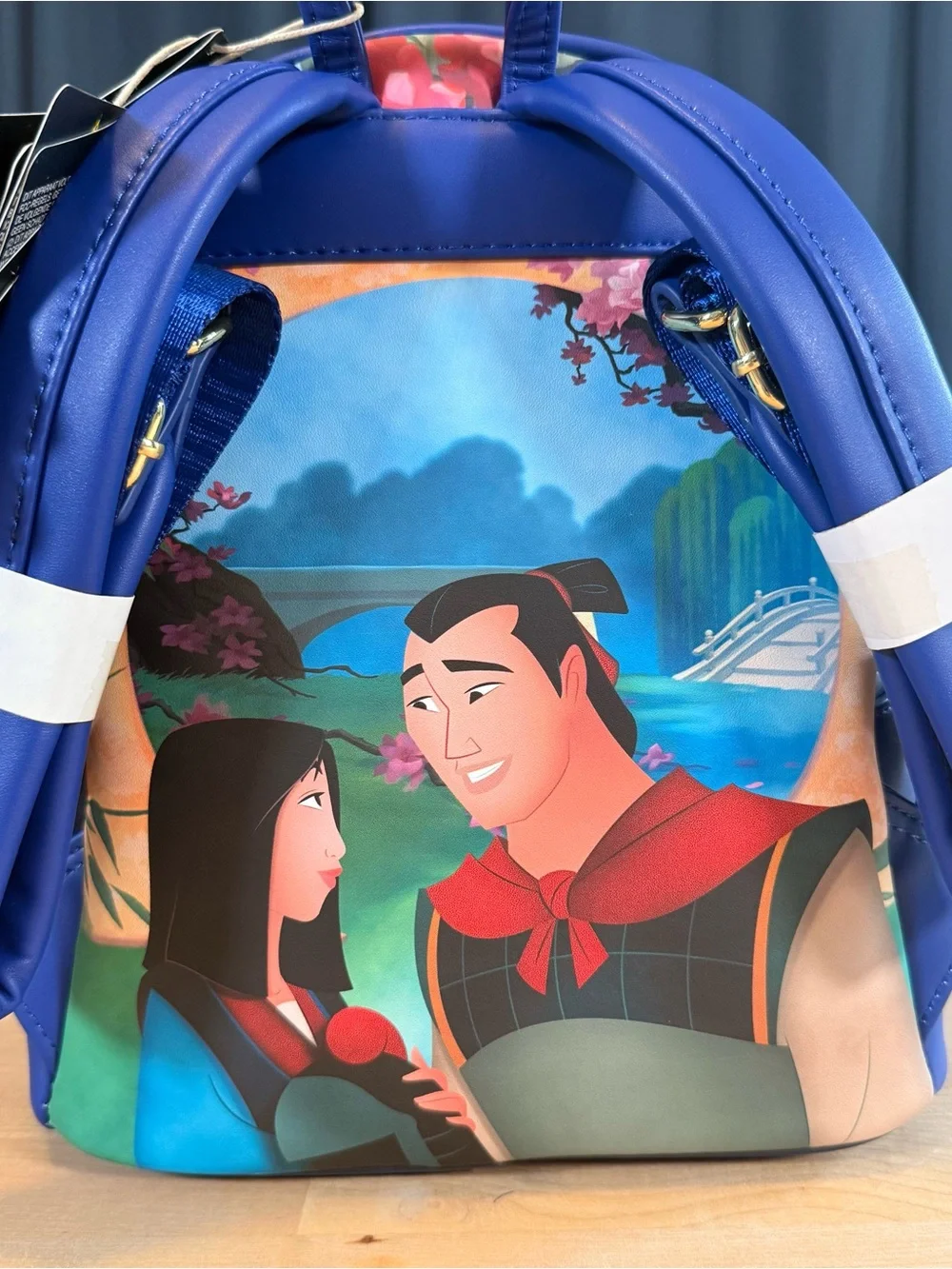 NWT Loungefly Disney Mulan Castle Light-Up Mini Backpack